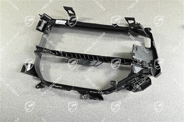 GT, Front bumper, side ventilation grille, Black matte, L