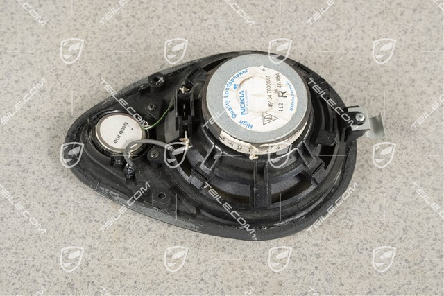 Lautsprecher hinten, Schwarz, Leder, Soundpaket Harmann analog, Coupe/Targa L / Cabrio R
