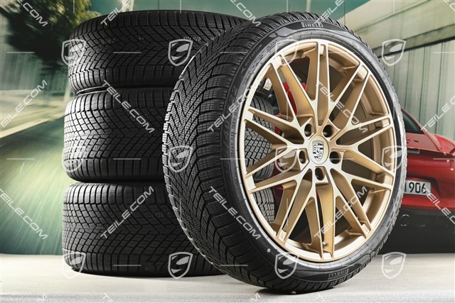 22-inch RS Spyder Design winter wheel set, rims 9J x 22 ET29 + 11J x 22 ET47 + NEW Pirelli winter tyres 255/40 R22 + 295/35 R22, neodyme