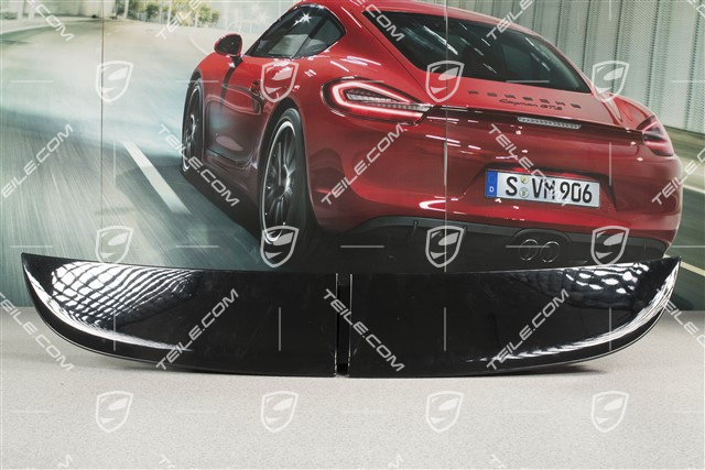 Heckspoiler Oberteil, Turbo/Turbo S/GTS, schwarz (unvollständig)