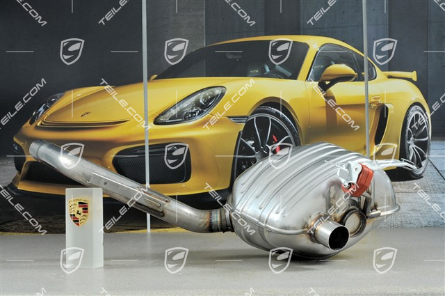 Rear silencer, Panamera S / GTS, V8 4.8L, 294/316kW, basic version, R Rear silencer, Panamera S / GTS, V8 4.8L, 294/316kW, basic version, R