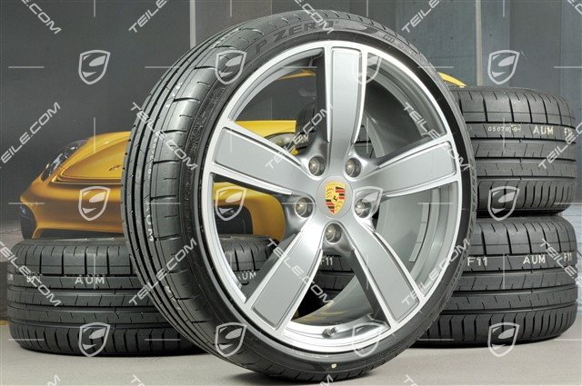 20" Carrera Sport koła letnie komplet, felgi 8,5J x 20 ET57 + 10,5J x 20 ET47 + opony letnie 235/35 ZR20 + 265/35 ZR20, z czujnikami ciśnienia