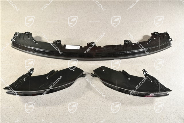 LED tail lights incl. light panel, Darkened / Black, Black inscription, LEFT+CENTER+RIGHT