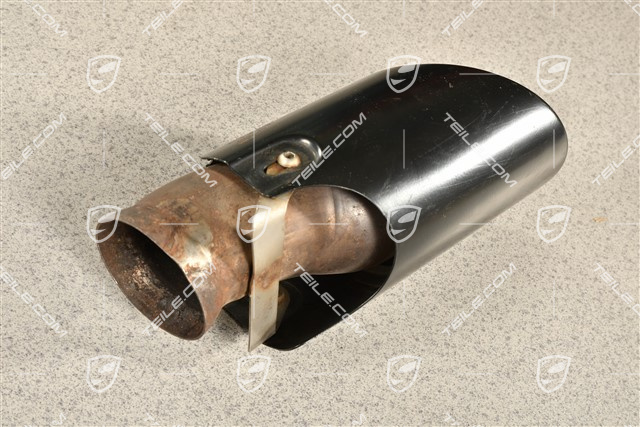 Exhaust system tail pipe, black, outer,  GTS, L