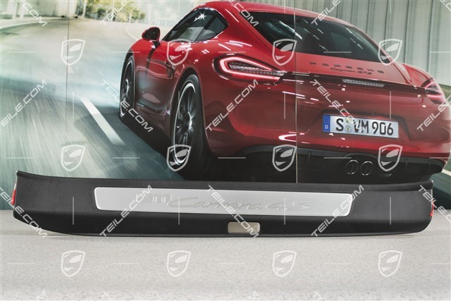 Einstiegleiste, Schwarz/Aluminium-gebürstet, ''911 Carrera 4S'', L