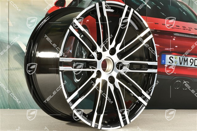 20" felga, Turbo III, 10J x 20 ET50, czarny połysk