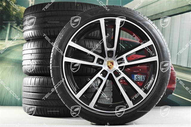 22" Sport Design Sommerräder, Felgen 10J x 22 ET48 +11,5J x 22 ET61 + Pirelli Sommerreifen 285/40 R22 + 315/35 R22, DOT/Bj. 2024, Laufleistung ca. 30 Km