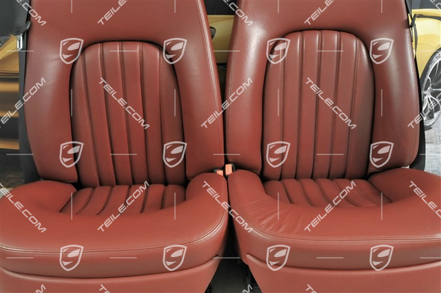 456GT/GTA, Seats, el. adjustable, memory, leather, Burgundy, set (L+R)