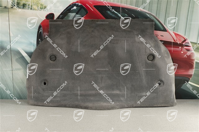 Hutablage Teppichverkleidung, Steingrau