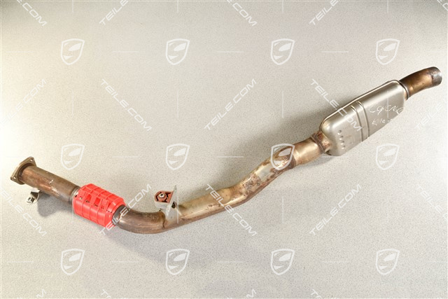 Exhaust pipe, with front silencer, 4,0L, R
