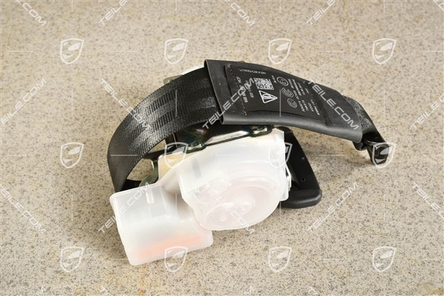Hintere Sicherheitsgurt, mitte, Schwarz
