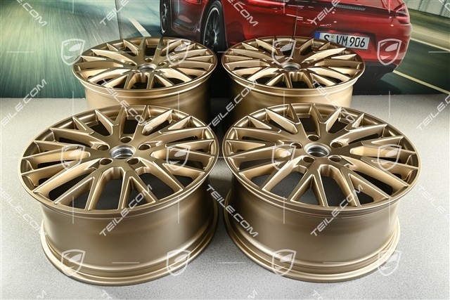 21-inch wheel rim set Panamera Exclusive Design, 9,5J x 21 ET71 + 11,5J x 21 ET69, neodyme