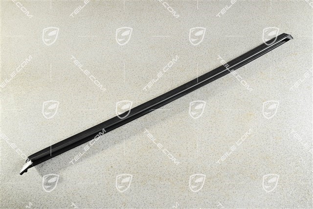 Zierleiste, seitlich, hinten, mit Dichtung, Schwarz hochglanz, R