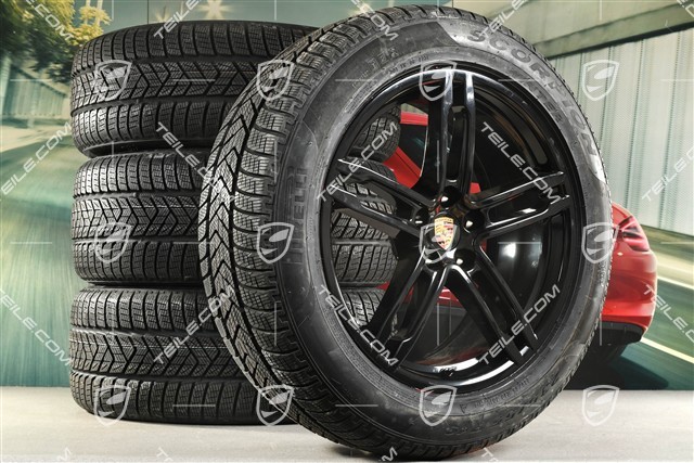 19-inch "Macan Sport" winter wheels set, rims 8,5J x 19 ET21 + 9J x 19 ET21 + NEW Pirelli winter tyres 235/55 R19 + 255/50 R19, with TPMS