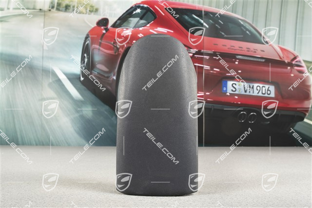 Console cover, leatherette, Black
