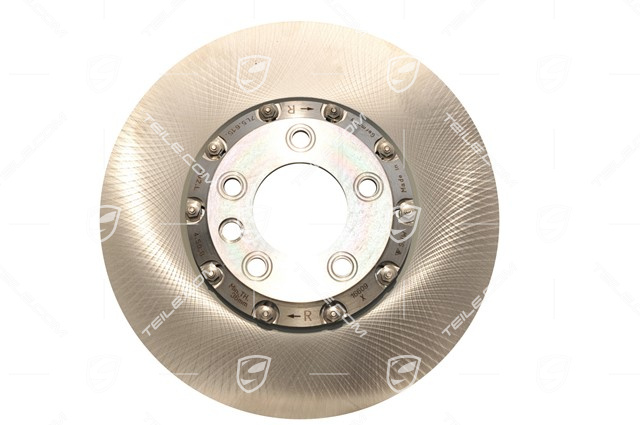 Brake disc, 19-inch, ventilated, red lacquered, R