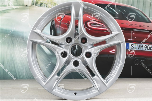 18-inch Cayman S II wheel set (Facelift), 8J x 18 ET57 + 9J x 18 ET43