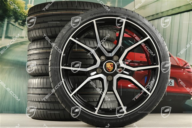 21" RS Spyder Design summer wheel set, rims 9,5J x 21 ET60 + 11,5J x 21 ET66 + Goodyear summer tyres 265/35 R21 + 305/30 R21