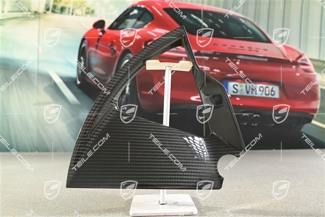 21-Zoll Taycan Exclusive Design Schmiederäder Radzierblende aus Carbon, vorne, R