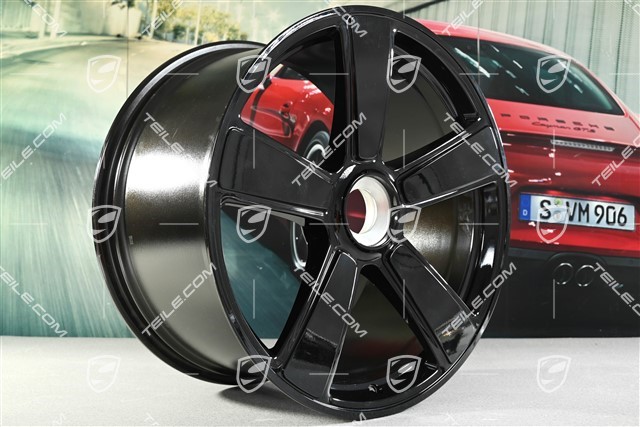 21" Sport Classic Design Felge, 11,5J x 21 ET79, schwarz hochglanz