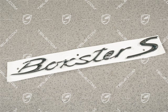 Napis "Boxster", Boxster S, chromowany