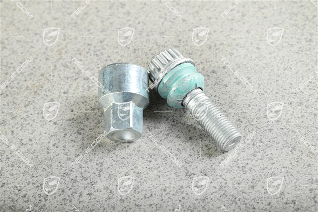 Adapter für Diebstahlsicherung Radschraube mit Schraube