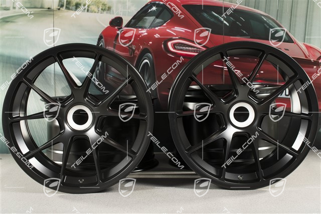 18" Felgensatz GT3 CUP, 10,5J x 18 ET28 + 12J x 18 ET53, in Schwarz seidenmatt