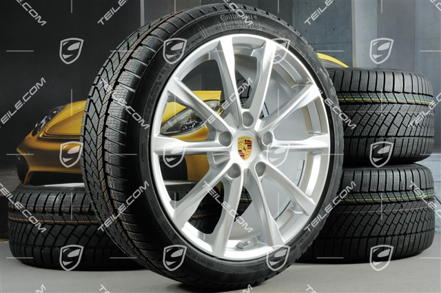 19" Boxster S Winterräder Satz, Felgen 8J x 19 ET57 + 10J x 19 ET45, Continental WinterContact TS 830P Winterreifen 235/40 R19 + 265/40 R19