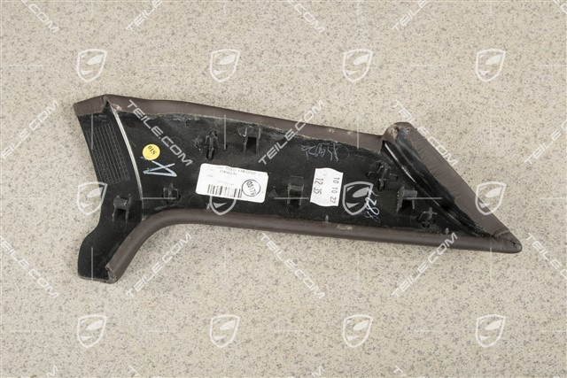 Centre console, Lateral cover, Leather, Espresso, L