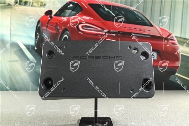 Front bumper number / Licence plate support, Black matte, GT2 RS