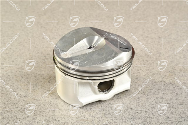Piston complete with piston rings, snap rings / circlips, piston pin, 2,7L