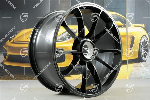 20+21" GT3 RS komplet felg, felgi: przednie 9,5J x 20 ET50 + tylne 12,5J x 21 ET48, czarne (półmat)