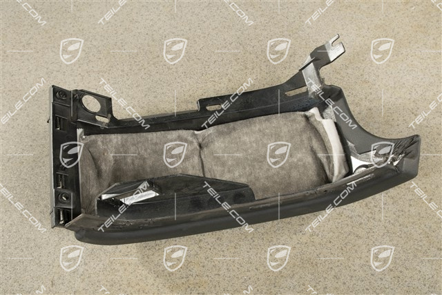 Schalttafelverkleidung Untertail, Kunsteder, Schwarz, L