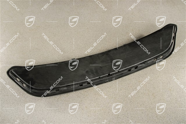 Retaining frame, centre, without middle radiator, Black