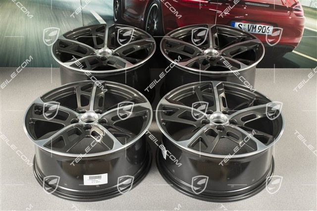 21" Komplet felg Cross Turismo Design, 9,5J x 21 ET60 + 11,5J x 21 ET66, Titanium