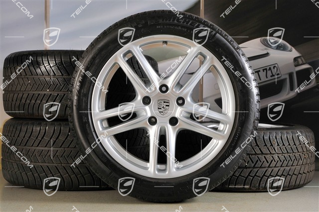 19" Panamera TURBO Winterräder Satz, Felgen 9J x 19 ET 60 + 10J x 19 ET61 + Michelin Winterreifen 255/45 R19+285/40 R19, RDK-Sensoren
