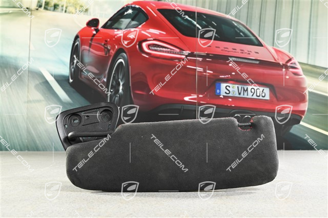 Blenda przeciwsłoneczna z lusterkiem, czarna, Cabrio, R