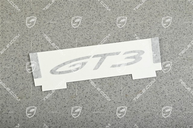 Schriftzug Aufkleber GT3, schwarzmatt, L=R