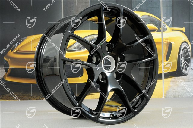 18" Felge Cayman III, 9,5J x 18 ET49, schwarz hochglanz