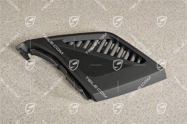 Kratka / osłona głośnika w desce rozdzielczej, czarna, R