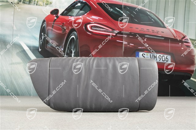 Lordosenstütze / Mittelteil, Raffleder, Spacegrau, Cabrio, L