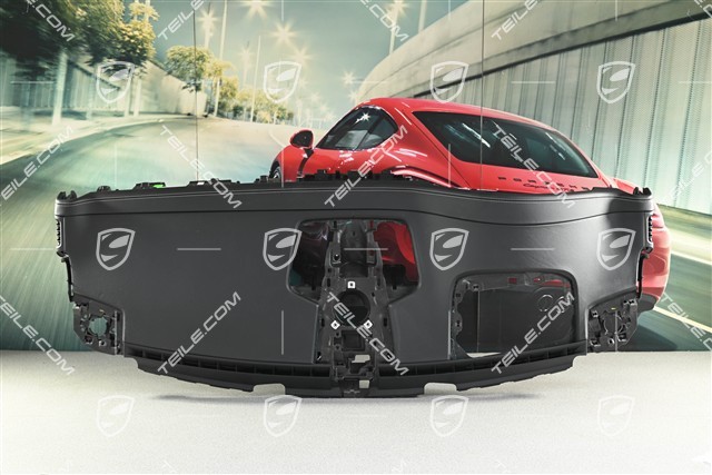 Dashboard / Control panel, upper section, leather, black-chalk, Head-up Display, damaged leather
