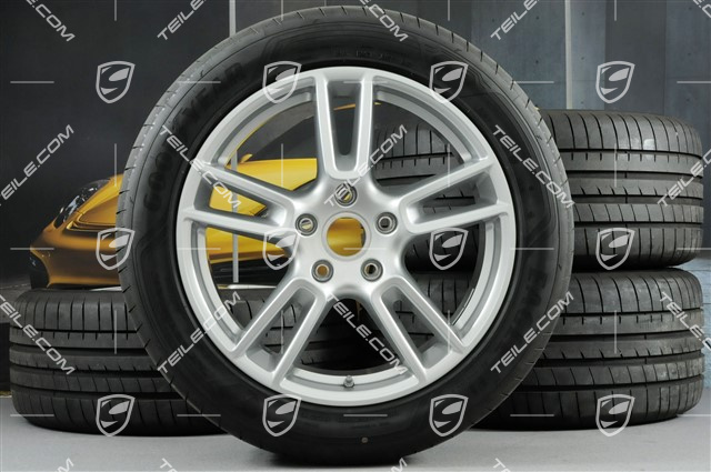 19-inch summer wheels set "Panamera", rims 9J x 19 ET64 + 10,5 J x 19 ET62 + Goodyear Eagle summer tyres 265/45 R19 + 295/40 R19