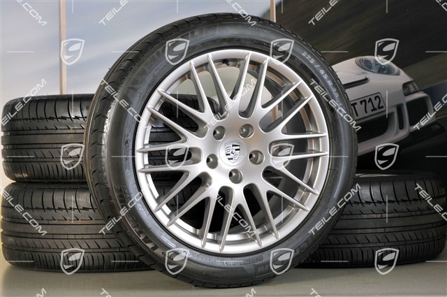 20-inch RS Spyder Design summer wheel set, wheel rims 9J x 20 ET 57 + NEW Michelin summer tyres 275/45 R20, with TPMS