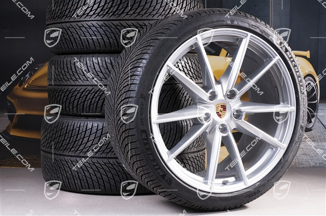20/21-inch Carrera S winter wheel set, wheel rims 8,5J x 20 ET53 + 11J x 21 ET66 + NEW Michelin winter tyres 245/35 R20 + 295/30 R21, with TPMS