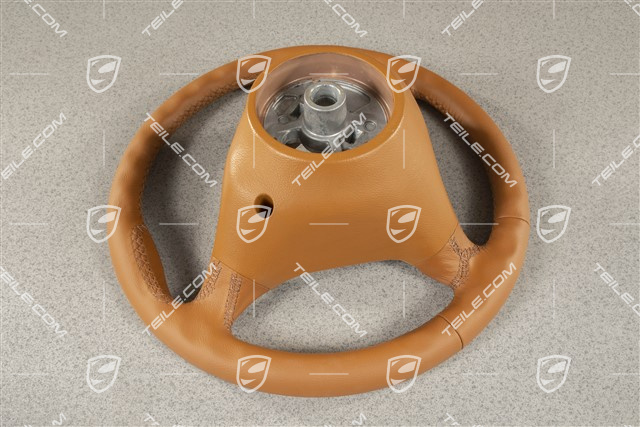 3-spoke steering wheel, Tiptronic, Brown/natural