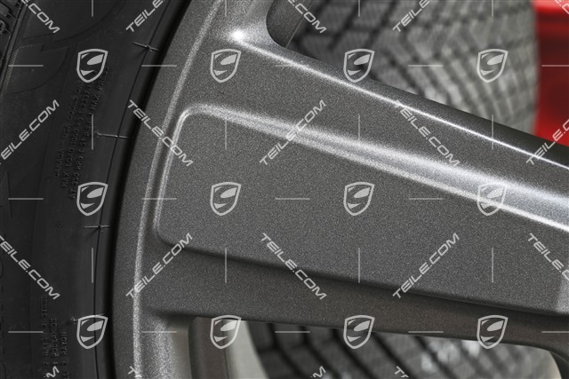 22" Winterräder Cayenne Exclusive Design Sport, Felgen 10J x 22 ET48 +11,5J x 22 ET61 + NEUE Pirelli Winterreifen 285/40 R22 + 315/35 R22, in Vesuvgrau