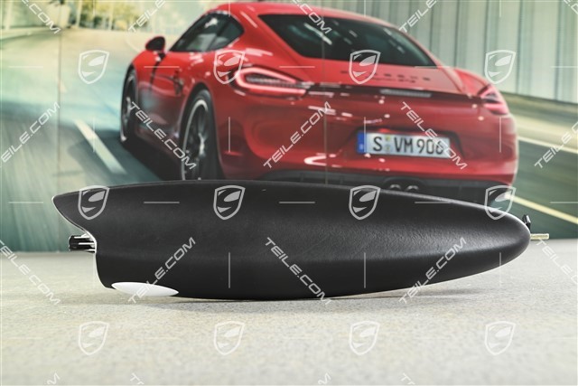 Deckel, Ablagefach, Leder, Schwarz, R