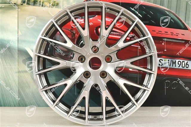21" Felge Panamera Exclusiv Design, 11,5J x 21 ET69, Platinsilber-Metallic