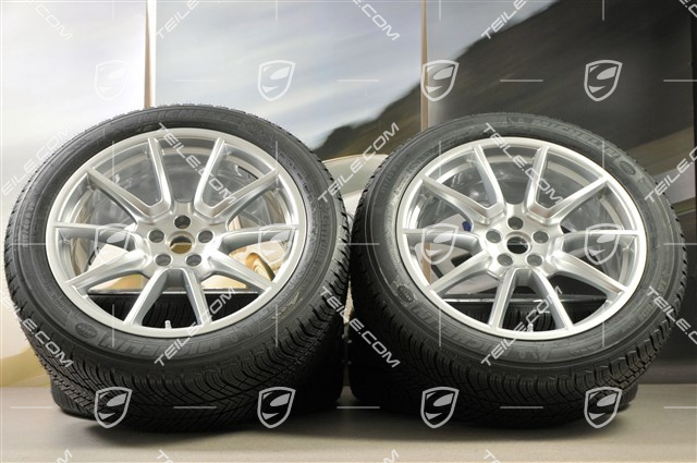 20" "Macan SportDesign" Winterräder Satz, Felgen 9J x 20 ET26 + 10J x 20 ET19, Michelin Latitude Alpin 2 Winterreifen 265/45 R 20 + 295/40 R 20, mit RDK-Sensoren